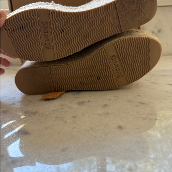 Minorca Leather Nude Platform Sandals - Picture 3 of 5